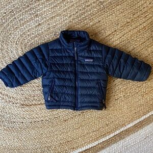 Patagonia Dark Navy Quilted Down Jacket, 12-18 months